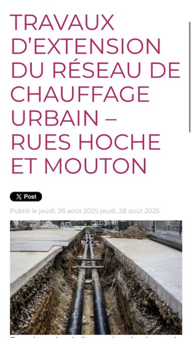 Circulation perturbée autour du cabinet (en arrivant par Nantilly)